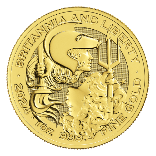 Pièce 1 once d'or Britannia et Liberté 2024 | La Monnaie royale