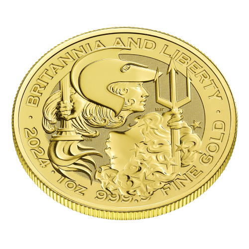 Pièce 1 once d'or Britannia et Liberté 2024 | La Monnaie royale