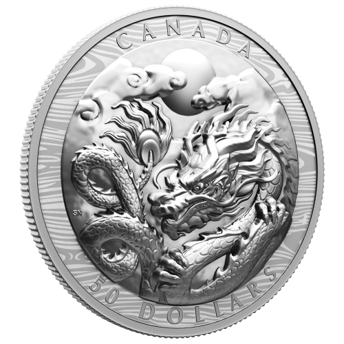 3 oz 2024 Lunar Year of the Dragon High Relief Silver Coin | Royal