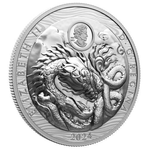 3 oz 2024 Lunar Year of the Dragon High Relief Silver Coin | Royal Canadian Mint