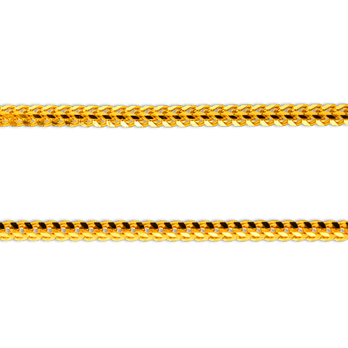 30 gram 22 kt Foxtail Style Gold Necklace