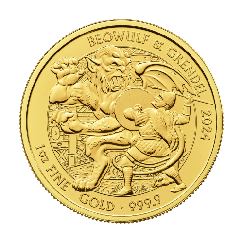 1 oz 2024 Beowulf and Grendel Gold Coin | The Royal Mint