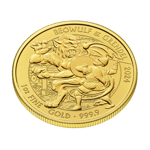 1 oz 2024 Beowulf and Grendel Gold Coin | The Royal Mint