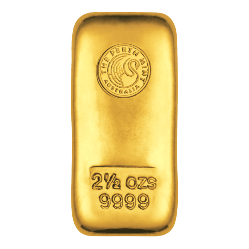 Lingot 2,5 onces en or moulé | Monnaie de Perth