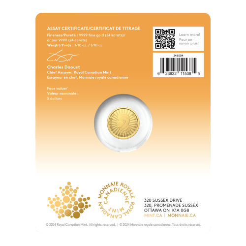 1/10 oz 2024 The Majestic Polar Bears First Strike Gold Coin | Royal Canadian Mint