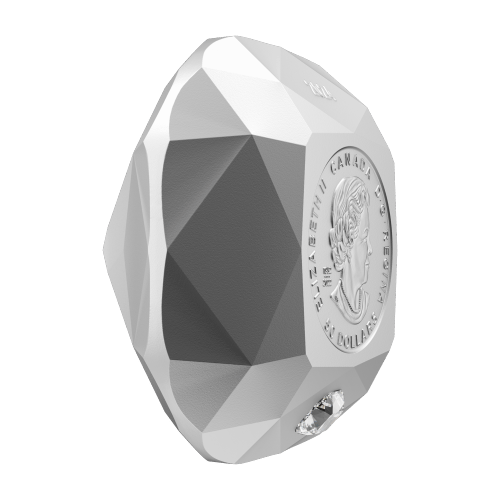 2024 Forevermark Black Label Cushion Cut Diamond Shaped Silver Coin | Royal Canadian Mint