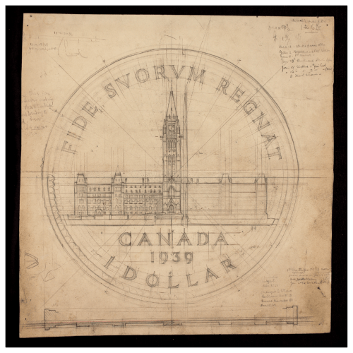 5 oz 2024 Emanuel Hahn's Original Sketch: Parliament Silver Coin | Royal Canadian Mint