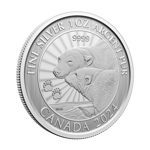 1 oz 2024 The Majestic Polar Bears Silver Coin | Royal Canadian Mint