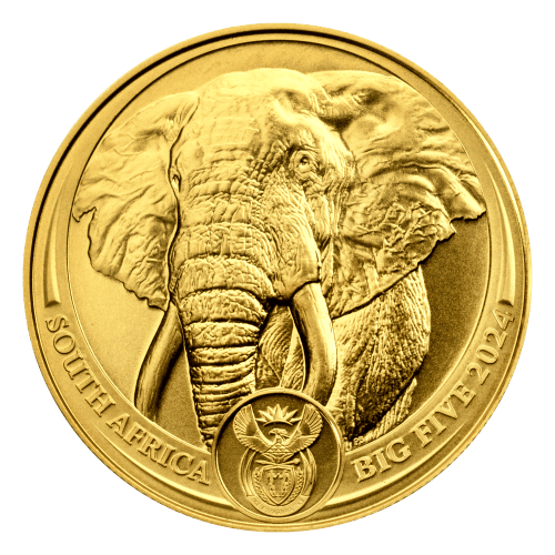 1 oz 2024 Big 5 Series: Elephant Gold Coin | South African Mint