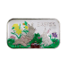 1 oz Colorized Gray Bunnies Easter Silver Bar | Silvertowne Mint
