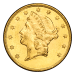 Ensemble de 2 pièces en or SUP+ Double Aigle de Saint-Gaudens et Tête de la Liberté 20 $ Année aléatoire | Monnaie des États-Unis