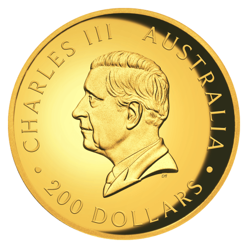 Pièce 2 onces en or Épreuve numismatique Haut relief Kangourou australien 2024 | Monnaie de Perth
