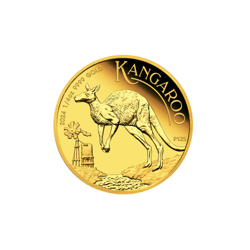 1/4 oz 2024 Australian Kangaroo Proof Gold Coin | Perth Mint