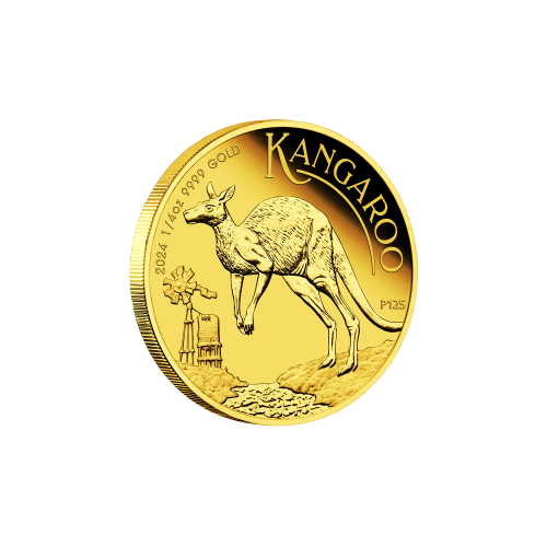 1/4 oz 2024 Australian Kangaroo Proof Gold Coin | Perth Mint