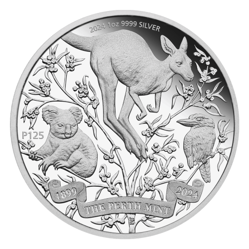 Pièce 1 once d'argent Épreuve numismatique 125e anniversaire de la Monnaie de Perth | Monnaie de Perth