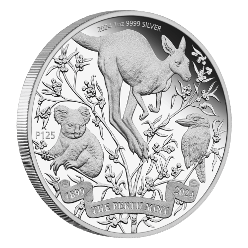 Pièce 1 once d'argent Épreuve numismatique 125e anniversaire de la Monnaie de Perth | Monnaie de Perth