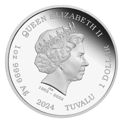 Pièce 1 once d'argent Épreuve numismatique 50e anniversaire de L'Homme au pistolet d'or 2024 | Monnaie de Perth