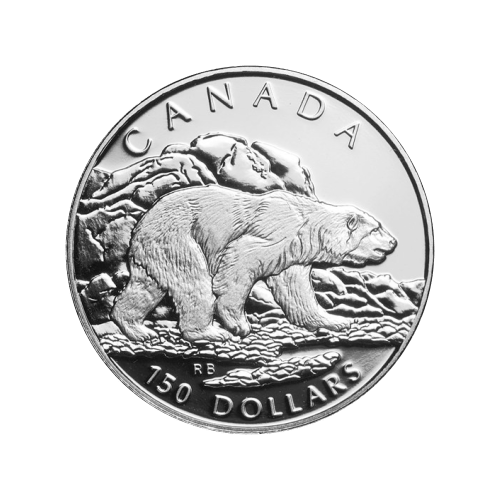 Set of 4 x 1990 Polar Bear Platinum Proof Coin Set | Royal Canadian Mint