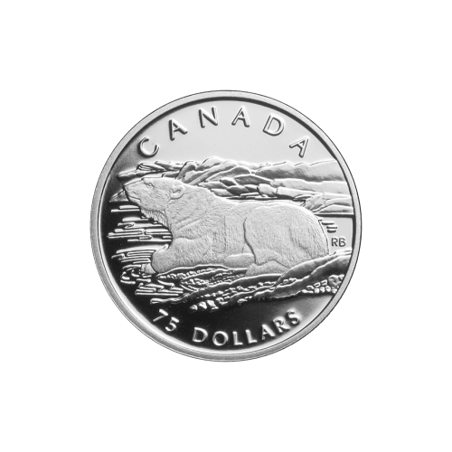 Set of 4 x 1990 Polar Bear Platinum Proof Coin Set | Royal Canadian Mint