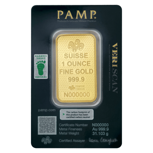 1 oz 45th Anniversary of Lady Fortuna Gold Bar | PAMP Suisse