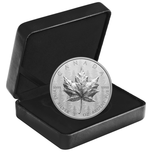 5 oz 2024 Ultra High Relief Maple Leaf Silver Coin | Royal Canadian Mint