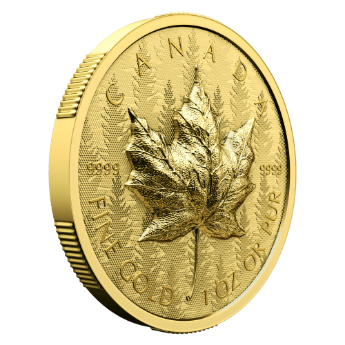 1 oz 2024 Ultra High Relief Maple Leaf Gold Coin | Royal Canadian Mint