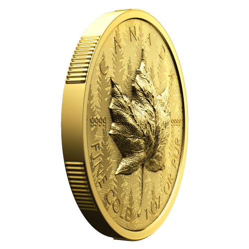 1 oz 2024 Ultra High Relief Maple Leaf Gold Coin | Royal Canadian Mint