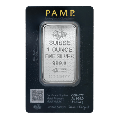1 oz 45th Anniversary of Lady Fortuna Silver Bar | PAMP Suisse