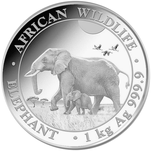 1 kilo 2022 Somalia Elephant Silver Coin | Bavarian State Mint