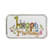 1 oz Happy First Birthday with Animals Colourized Silver Bar | Silvertowne Mint