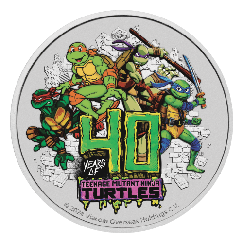 1 oz 2024 40th Anniversary of the Teenage Mutant Ninja Turtles