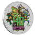 Pièce 1 once d'argent coloré 40e anniversaire des Tortues Ninja 2024 dans une carte | Monnaie de Perth