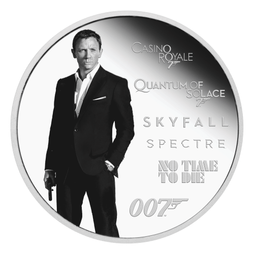 Pièce 1 once d'argent Épreuve numismatique 5e émission : Série Hommage à James Bond | Monnaie de Perth