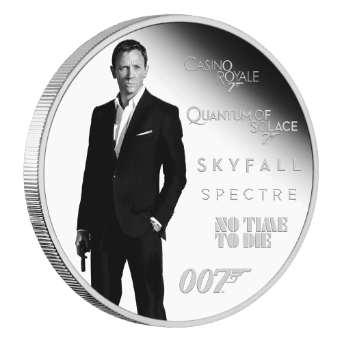 Pièce 1 once d'argent Épreuve numismatique 5e émission : Série Hommage à James Bond | Monnaie de Perth