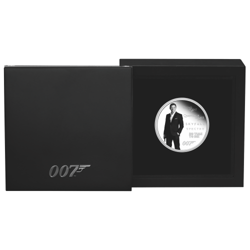 Pièce 1 once d'argent Épreuve numismatique 5e émission : Série Hommage à James Bond | Monnaie de Perth