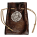 Ronde 1 once d'argent Réplique Chouette d'Athéna avec pochette en cuire | Monnaie Silvertowne