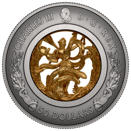 Pièce d'argent vieillie Allégorie de la Liberté 2024 | Monnaie royale canadienne