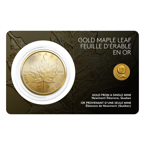 1 oz 2023 Canadian Maple Leaf: Single-Sourced Newmont Mine Special Edition Gold Coin | Royal Canadian Mint