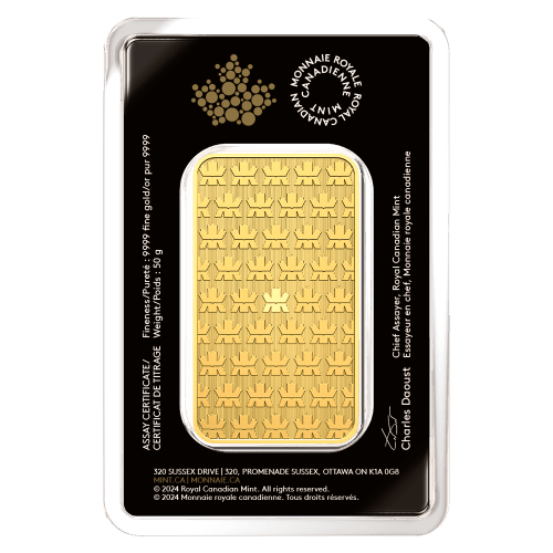 50 gram Gold Bar | Royal Canadian Mint