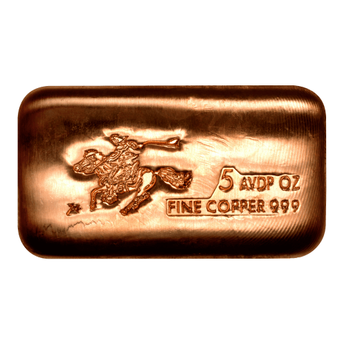 5 oz Pony Express Copper Bar | Silvertowne Mint