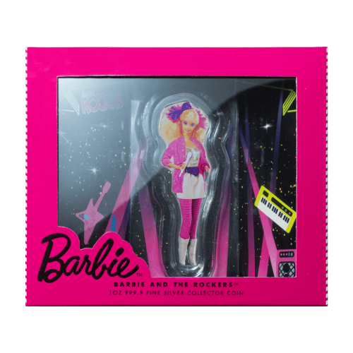 Pièce 1 once d'argent Barbie et les Rockers 2024 | PAMP Suisse