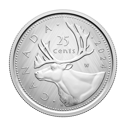 1 oz 2024 Tribute: Caribou W Mint Mark Silver Coin | Royal Canadian Mint