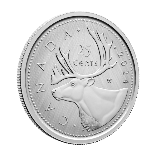 1 oz 2024 Tribute: Caribou W Mint Mark Silver Coin | Royal Canadian Mint