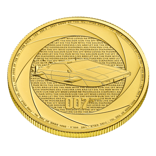 1 oz 2024 James Bond of the 1970s Gold Coin | The Royal Mint