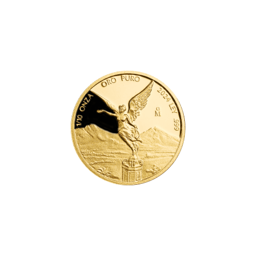 Pièce 1/10 once d'or Épreuve numismatique Libertad mexicaine 2024 | Monnaie mexicaine