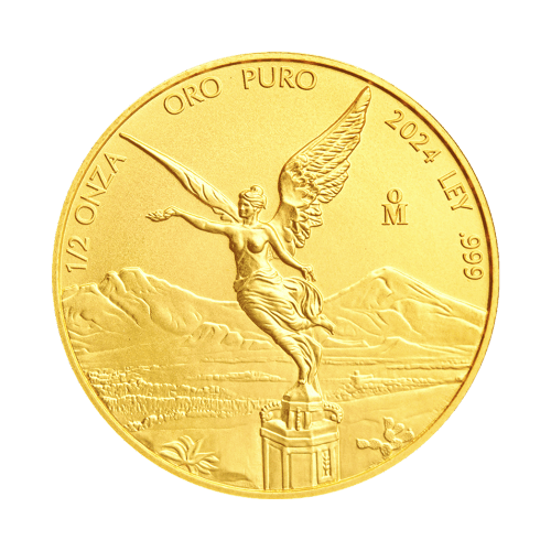 Pièce 1/2 once d'or Libertad mexicaine 2024 | Monnaie mexicaine