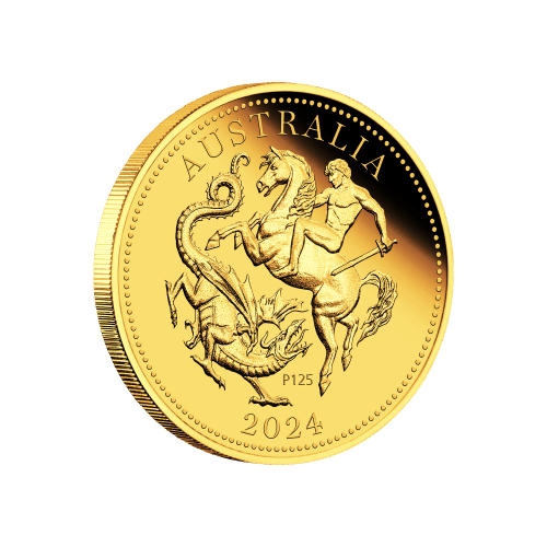Pièce en or Épreuve numismatique 125ème anniversaire du double Souverain de la Monnaie de Perth 2024 | Monnaie de Perth
