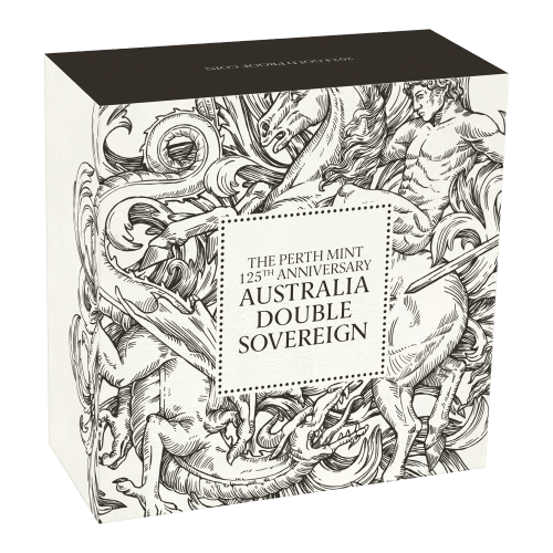 Pièce en or Épreuve numismatique 125ème anniversaire du double Souverain de la Monnaie de Perth 2024 | Monnaie de Perth