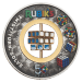 2 oz 2024 50th Anniversary of the Rubik's Cube Colourized Antiqued Silver Coin | Perth Mint