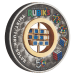 2 oz 2024 50th Anniversary of the Rubik's Cube Colourized Antiqued Silver Coin | Perth Mint